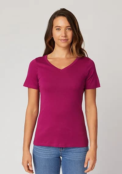 Cotton Heritage HC1125 Women's Premium S/S V-Neck