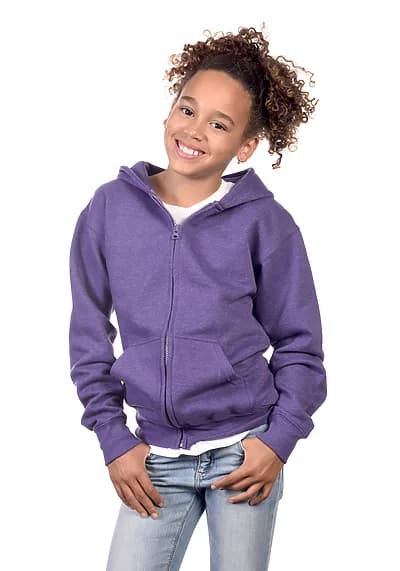 Cotton Heritage Y2700 Premium Full-Zip Youth Hoodie